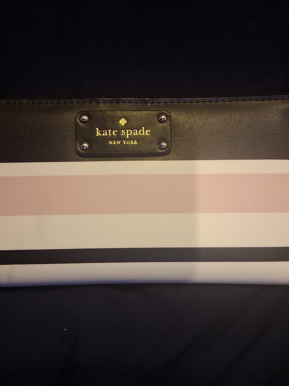 Kate Spade New York "Grove Street Stacy" Multi-Stripe Continental Wallet